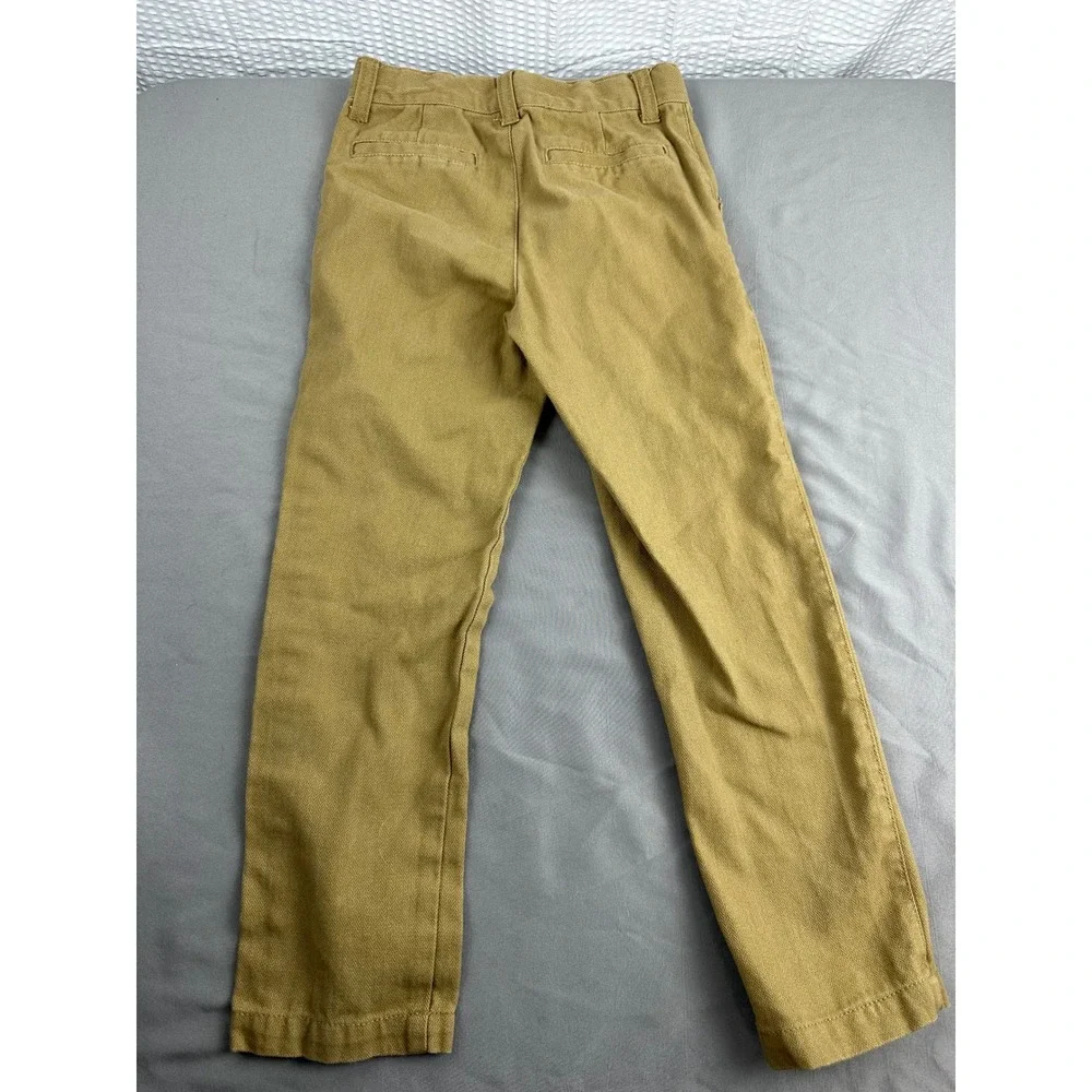 Gymboree Boys‎ Khaki Chino Pants Size 6 Cotton Blend Adjustable Waist